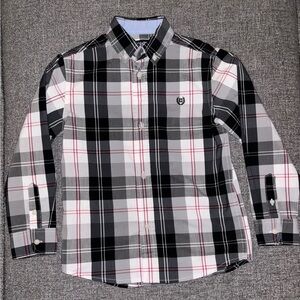Boys Chaps Button Down Shirt Size 7